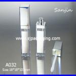 LED light lip golss container led Luxury Cosmetics Packaging hard tube lipgloss tube LED lipgloss case A032