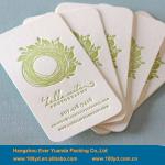 Logo debossed paper business cards printing C995