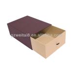 Luxury customized cardboard cosmetic drawer box packaging with ribbon closure GA-2355