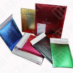 Matt finish colored metallic bubble mailers