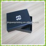 matte black gift box/ paper gift packaging printing/ glossy black collapsible gift boxes JG033