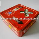 medium size excellent square tin box for cookies/tea/coffee packaging YC-729