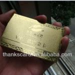 Metal Card/ metal card/metal name card/metal golden card Metal card 001