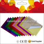 metallized laser holographic paper with sticker back laser paper with sticker