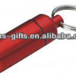 mini aluminum pill box with keyring TN921