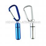 Mini metal travel pill box with key chain 1206PP077