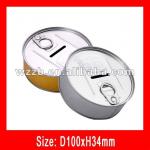 money bank can, disposable tin money box;cash bank box LC-0081