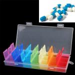 New Arrival 7 Days Plastic Pill Case Pill Organizer Medicine Box S-CA-2107