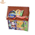 New custom Christmas house shape candy decorate storage paper packaging box GA-2001 Christmas candy packaging