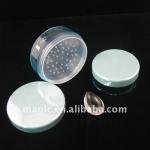 new plastic powder jar,cosmetic sifter jars,compact powder case LB