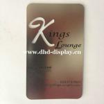 new stainless steel vip card CC-01 stainless steel vip card