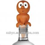 Novelty style decorative glass bottles corks/wine bottles stoppers wholesale HYC-SGB-008