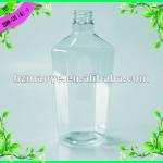 Oblate charming and hot sell 550ml plastic pet wine bottle PET-28MM-550-1