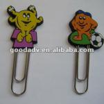 OEM paper clips with soft PVC material/advertising paper clips holder HXZ--002,HXZ-001