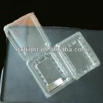 One-Compartment clear plastic container hinge lid Plastic container hinge lid