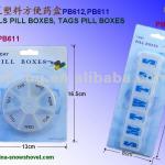 one week original plastic pill box(PB611/PB612) PB611/PB612