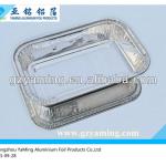 packing with aluminium foil container-airline food container with lid 4290