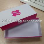 paper box packaging ,high quality two piece cardboard box,spot UV logo box CF11012H