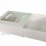 paper folding gift drawer box with clear pvc window T130829-18