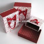 Paper packaging box set with handles (like shopping bag) JA9152 3/S