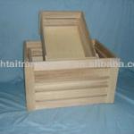 Paulownia wood /fashion wooden crate M00671