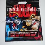 PE die cut bag/ advertising PE package bag B-20