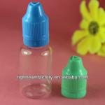 PET eyedropper bottle,15ml PET clear dropper bottle childproof&amp;tamperproof cap for e liquid RT-PET-10ML