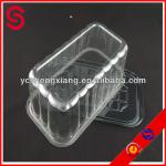 PET/PS square/rectangle clear/transparent plastic sushi/sandwich container/box/packaging with lid/mug/cover packing box