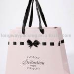 pink butterfly paper gift bag for lingerie butterfly paper gift bag