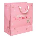 pink cosmetic paper bags JNSH062