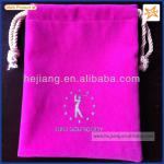 Pink fancy jewelry drawstring pouch/velvet jewelry pouch/velvet jewelry bag VB071