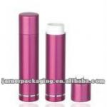 Pink shining round Aluminum/plastic Lipstick tubes JN-953