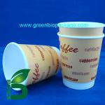 Pla inner lining double wall hot coffee paper cup PLAP-10