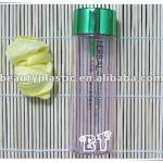 plastic bottle with shiny silver cap for skin care cap0024-cap0029