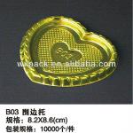 plastic cake tray (golden tray and black tray) wx-b