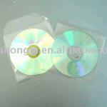 Plastic CD sleeve with flap .plastic CD/DVD pouch CD003