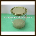 plastic clear bucket with handle A2131