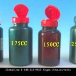 Plastic Medicine Bottle with Flip Cap in Transparent Blue CCGPCB