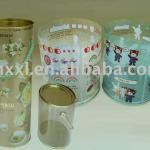 Plastic printed cylinder tube packaging box box-1