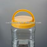 Plastic seal pet tea bottle,clear tea jar seal pet tea bottle