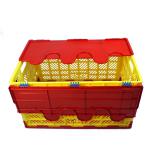 plastic storage folding crate with lid SHG-5323-AL