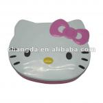 Popular Hello kitty Head Shape Metal Package Tin Cake Box With Embossing CD-212 CD-212