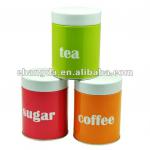 Popular Round Shape Metal Coffee Can With Plug Lids CD-256 CD-256