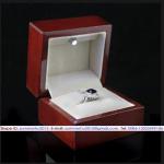 Popular Selling Single Diamond Wedding Wooden Ring Box ring box-025