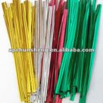 Pre-cut PE plastic coated metal wire twist tie 0.45mm