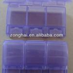 press to open three times one day plastic pill box ZH-038