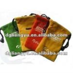 Printed logo promotional velvet drawstring bag LY-034