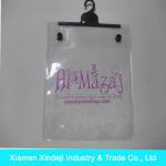 Printed PVC Underwear Bag for Clothes Packing with hanger and button XDJ-U077