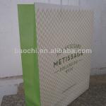 printing paper shopping bag with handle/gift bag/white kraft paper bag 6717