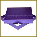 purple color paper cardboard box recycle SL1312173